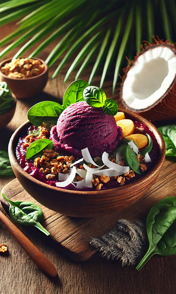 Açaí + Spinach + Coconut Water Cream Sorbet