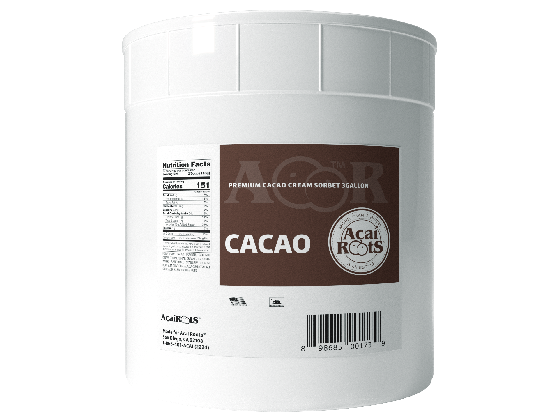 3G PREMIUM CACAO CREAM SORBET