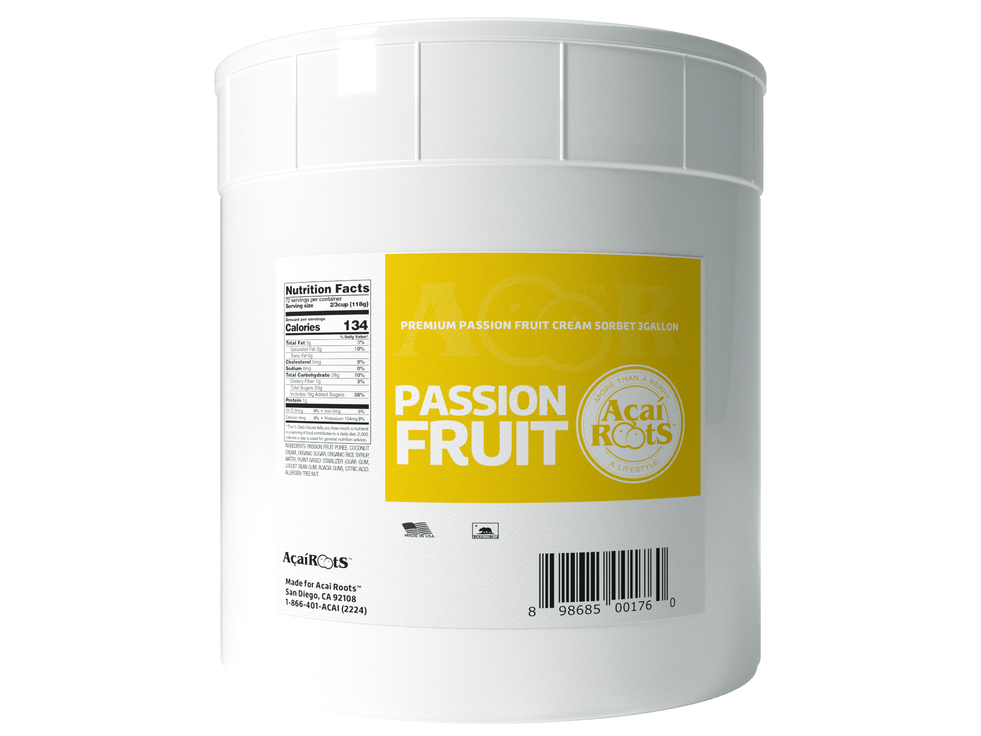 3G PREMIUM PASSION FRUIT CREAM SORBET